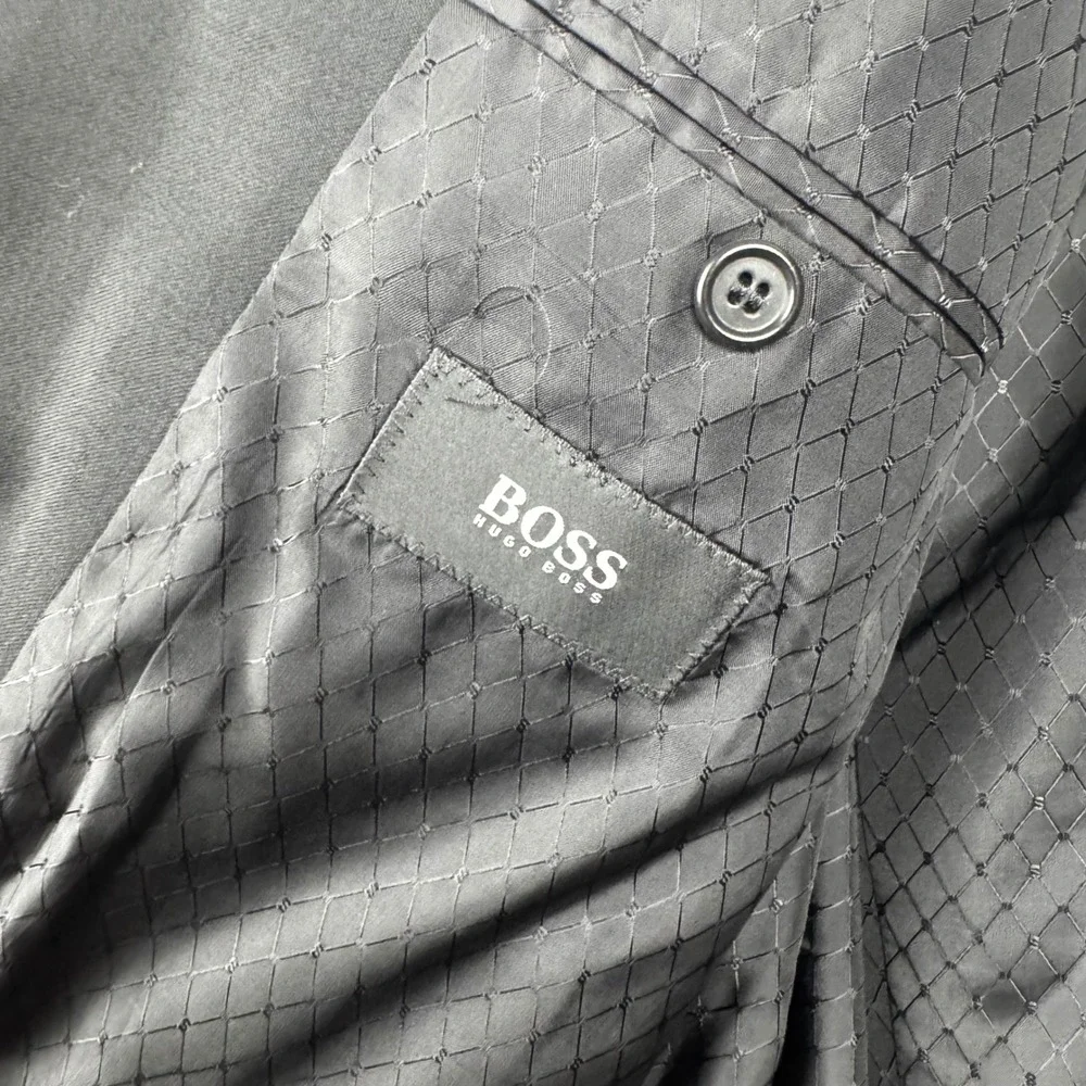 Hugo Boss Mens‎ Tuxedo Jacket Black Super 100 Wool Blazer Made in Germany Formal
